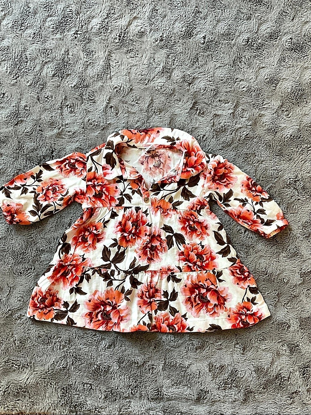 Old Navy Floral Casual Dress in Red & White